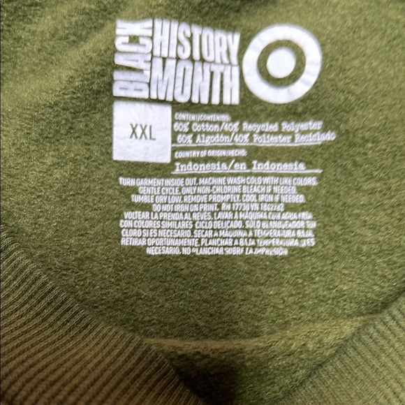 Women’s Black history month green pullover sweater graphic design size XXL - Picture 2 of 11